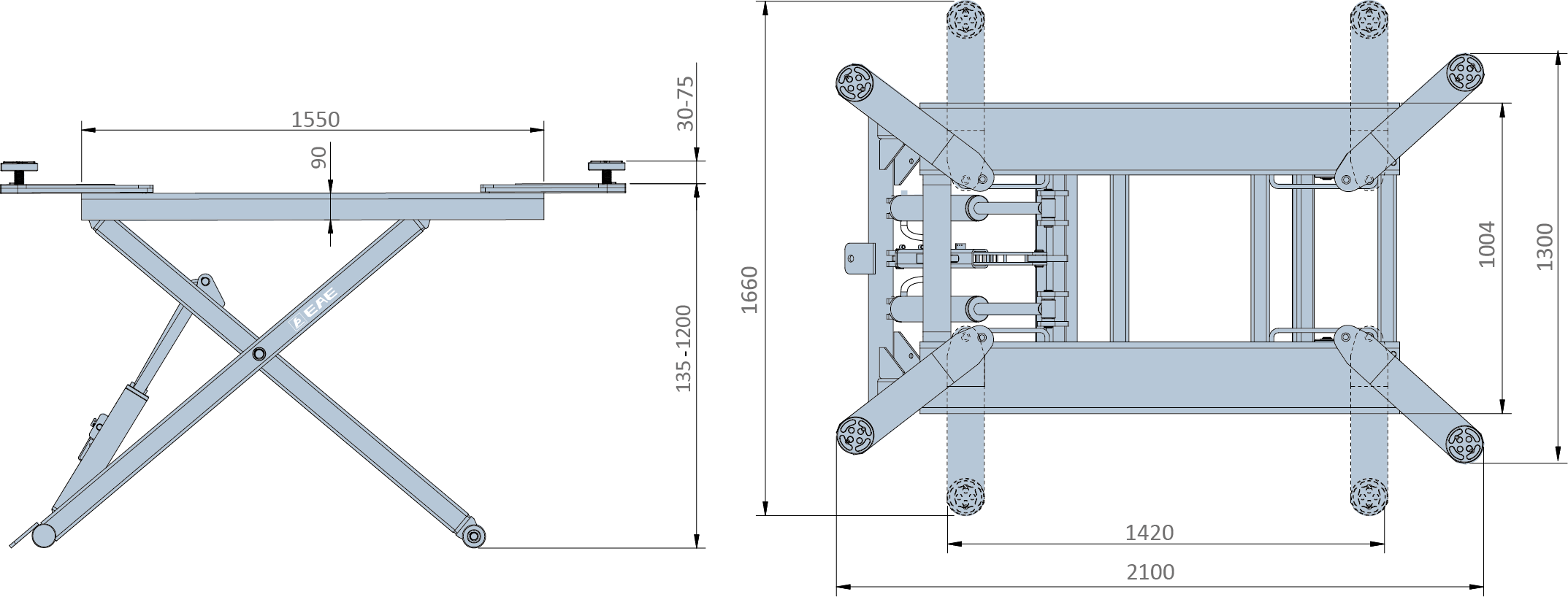TS6600 3.0T Mid Rise Scissor Lift